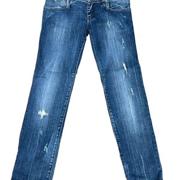 Diesel Industry Distressed Slim Tapered Matic Ankle Jeans Size 26 - Picture 2 of 4